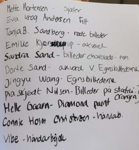 Liste med navne
