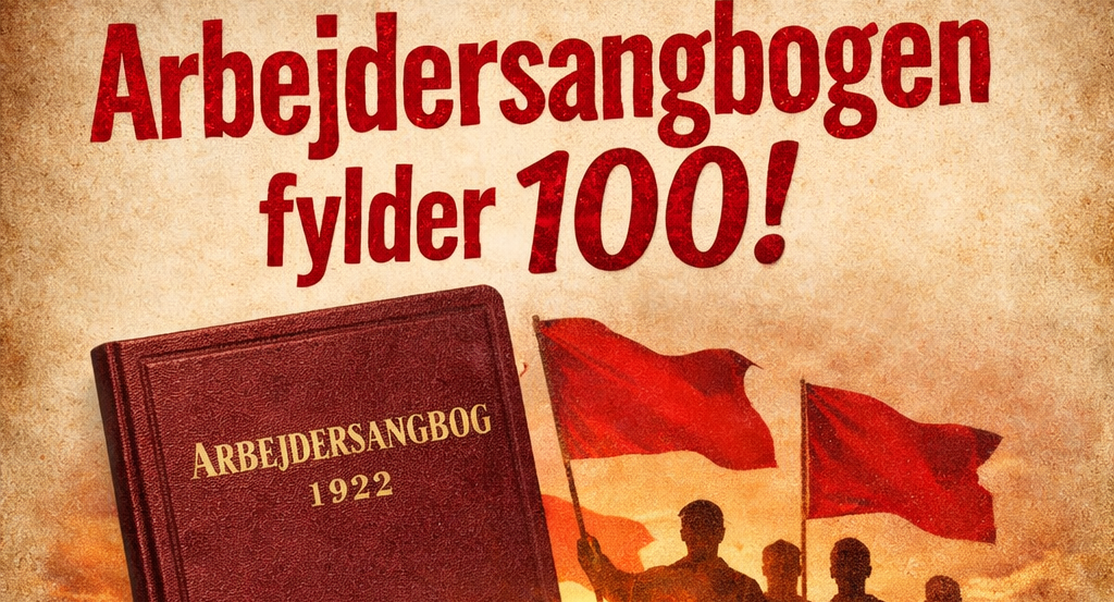 AI genereret banner med Arbejdersangbogen